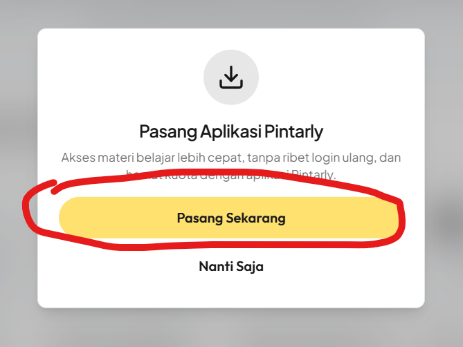 Pilih 'Pasang Sekarang'